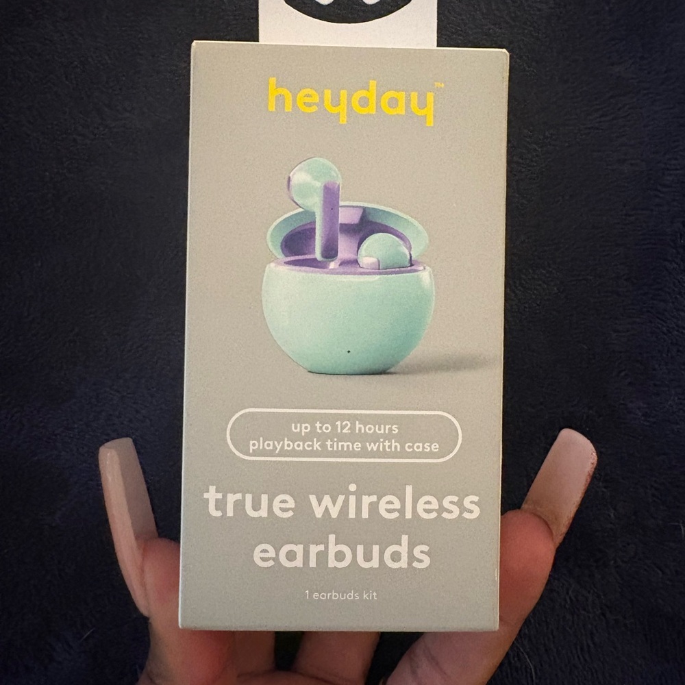 Heyday Wireless Earbuds - Light Blue and Lavender
